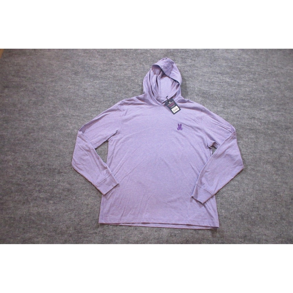 Psycho Bunny Hoodie Mens Medium California Lilac Lightweight Pullover